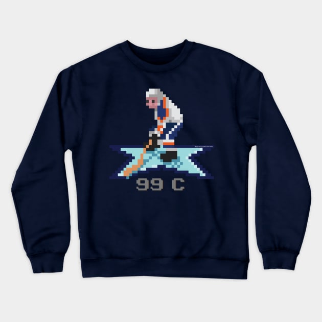 16-Bit Gretzky Crewneck Sweatshirt by Beerleagueheroes.com Merch Store